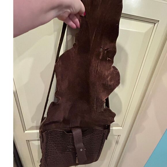 Gabriel Good Artisan Crafted One of a Kind Buffalo Leather Messenger Bag - Picture 5 of 12